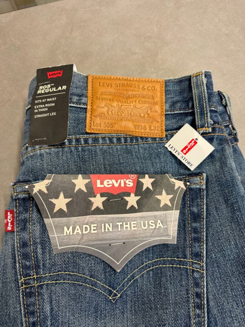 今後爆上がりUSA 未使用品　Levi's 505 デニム W36 L32