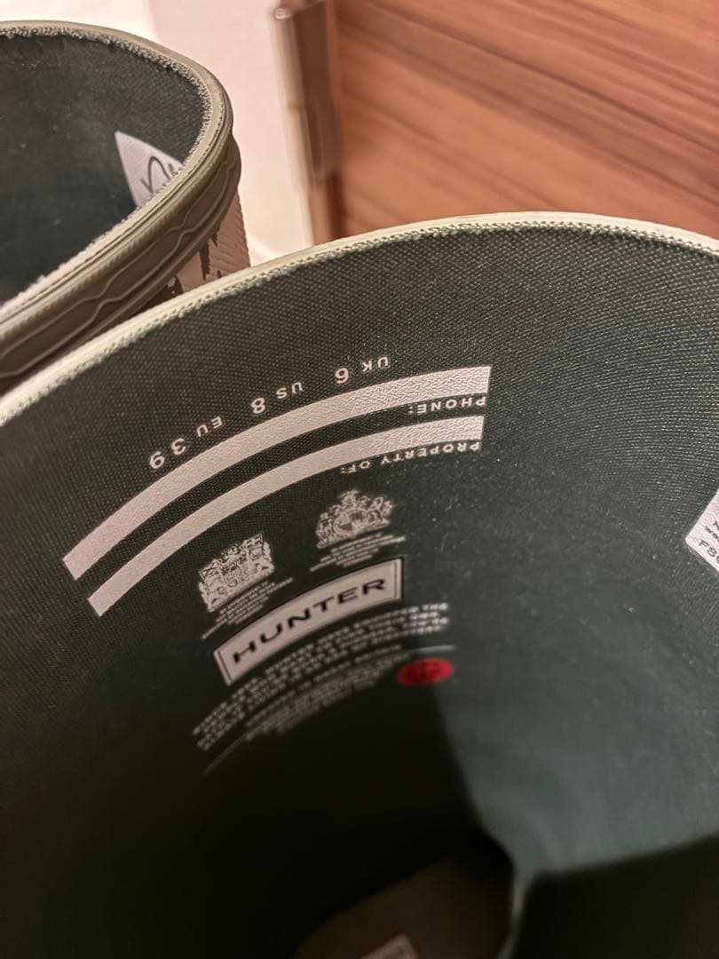 HUNTER 長靴 オリーブグリーン