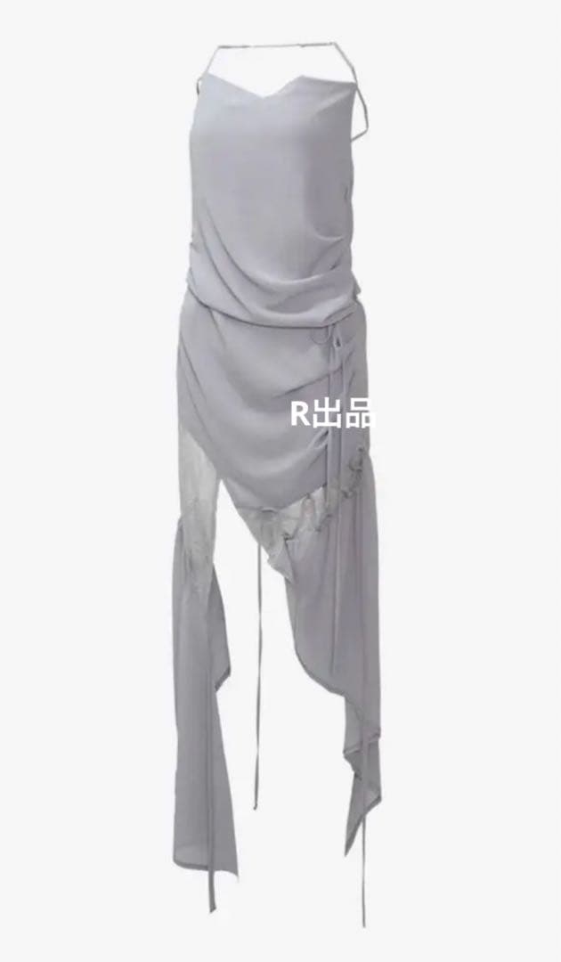 theredthread レースアップカーブドレス キャミワンピース