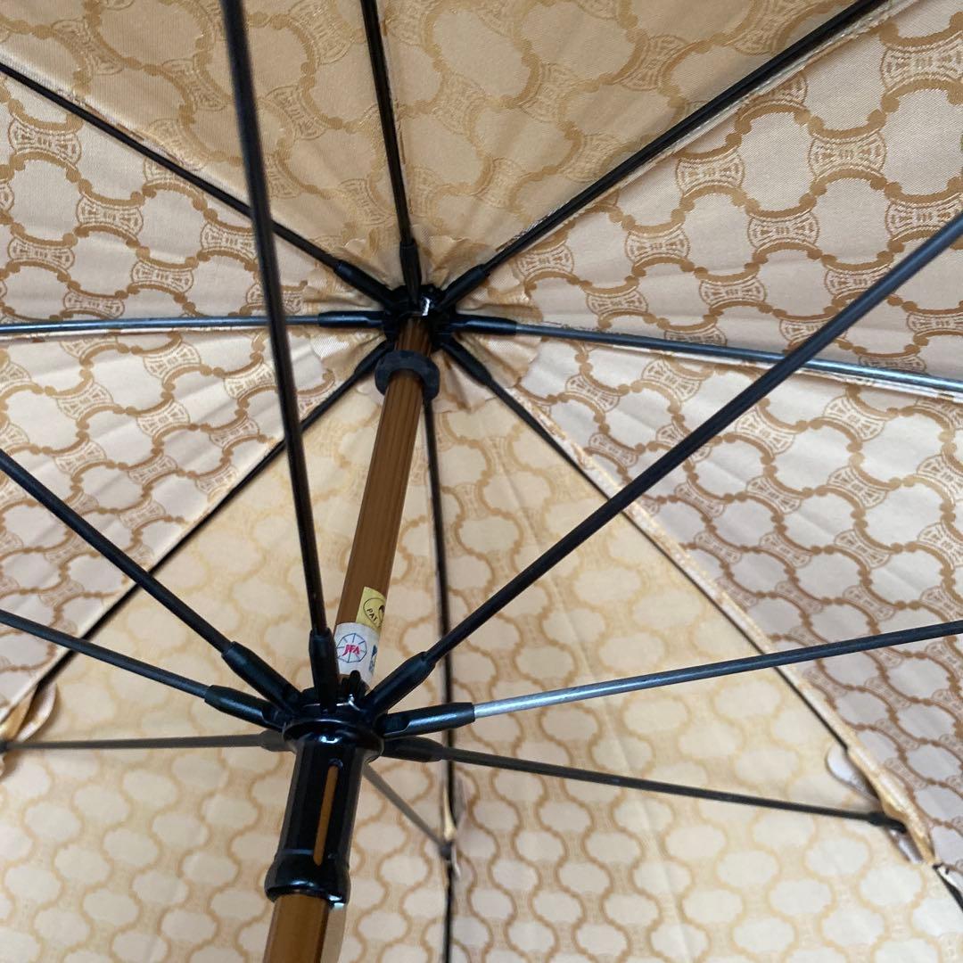CELINE セリーヌ 雨傘 マカダム総柄ゴールド