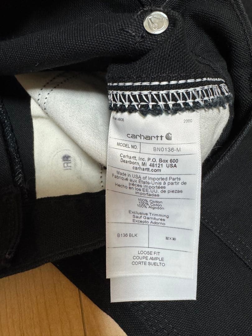 Carhartt 黒 ワークパンツ