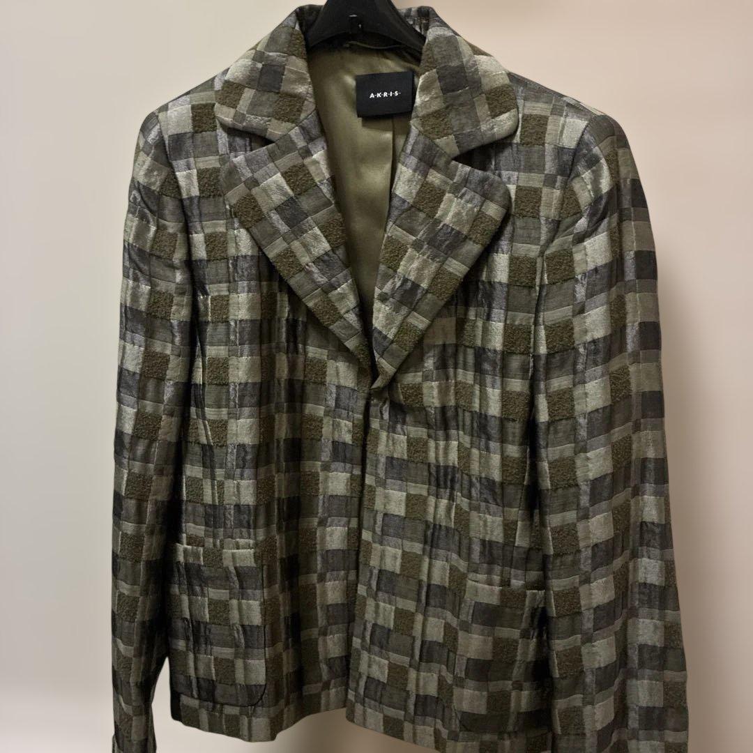 アクリス　ジャケットスカートオリーブ色　タグ付き