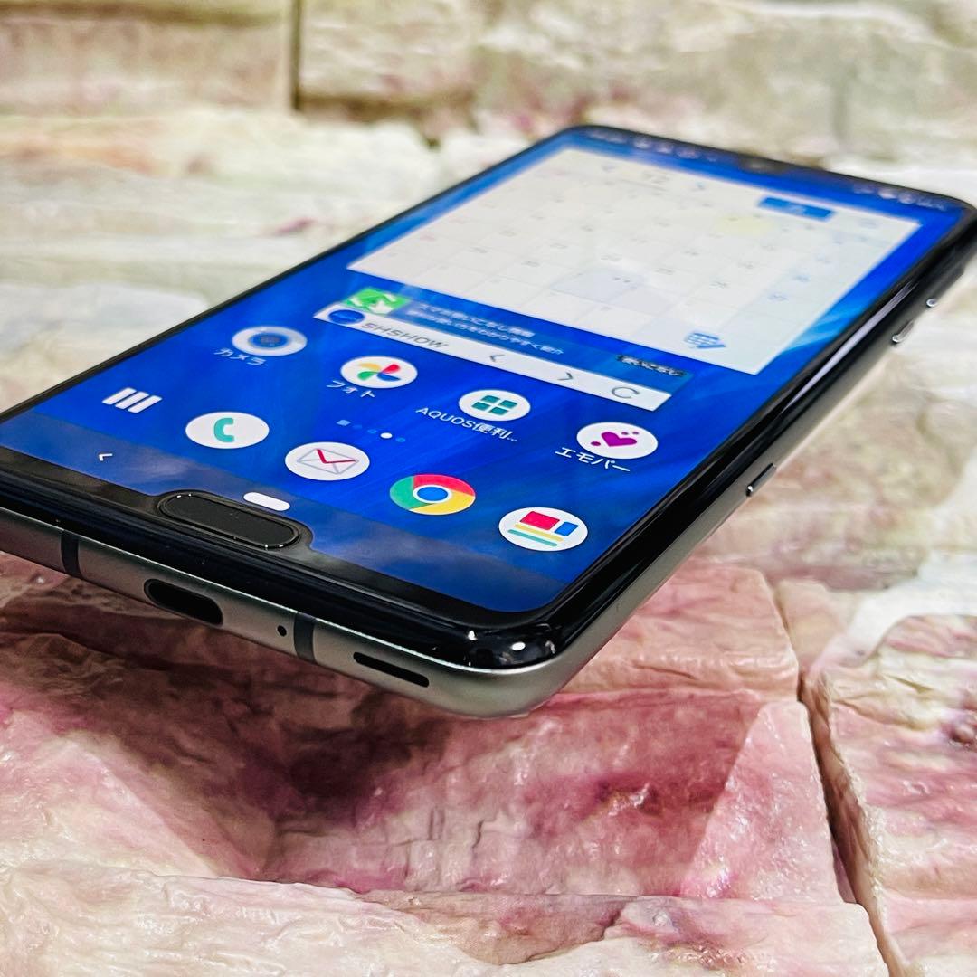 美品 SIMフリー AQUOS R3 128GB プレミアムブラック 電池良好