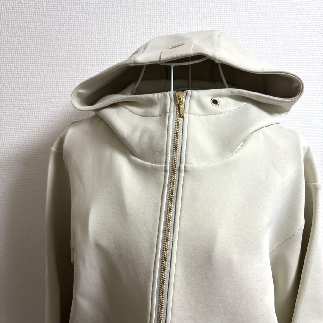 ⭐️完売品⭐️Eimee Lawプリーツヘム ダブルジップダンボールパーカー/グレー