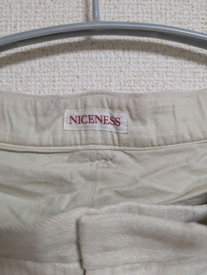 最終価格　NICENESS 25SS THIERRY OFF WHITE L