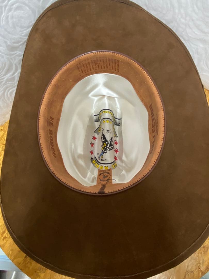 EL RODEO カウボーイハットアンティーク レザーハット メキシコ製