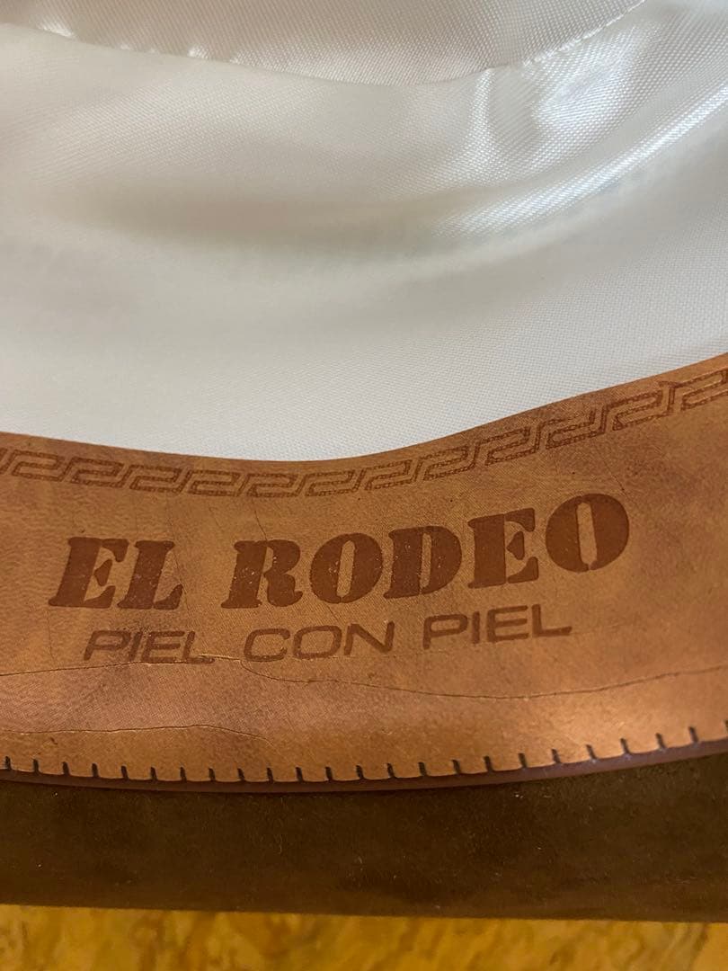 EL RODEO カウボーイハットアンティーク レザーハット メキシコ製