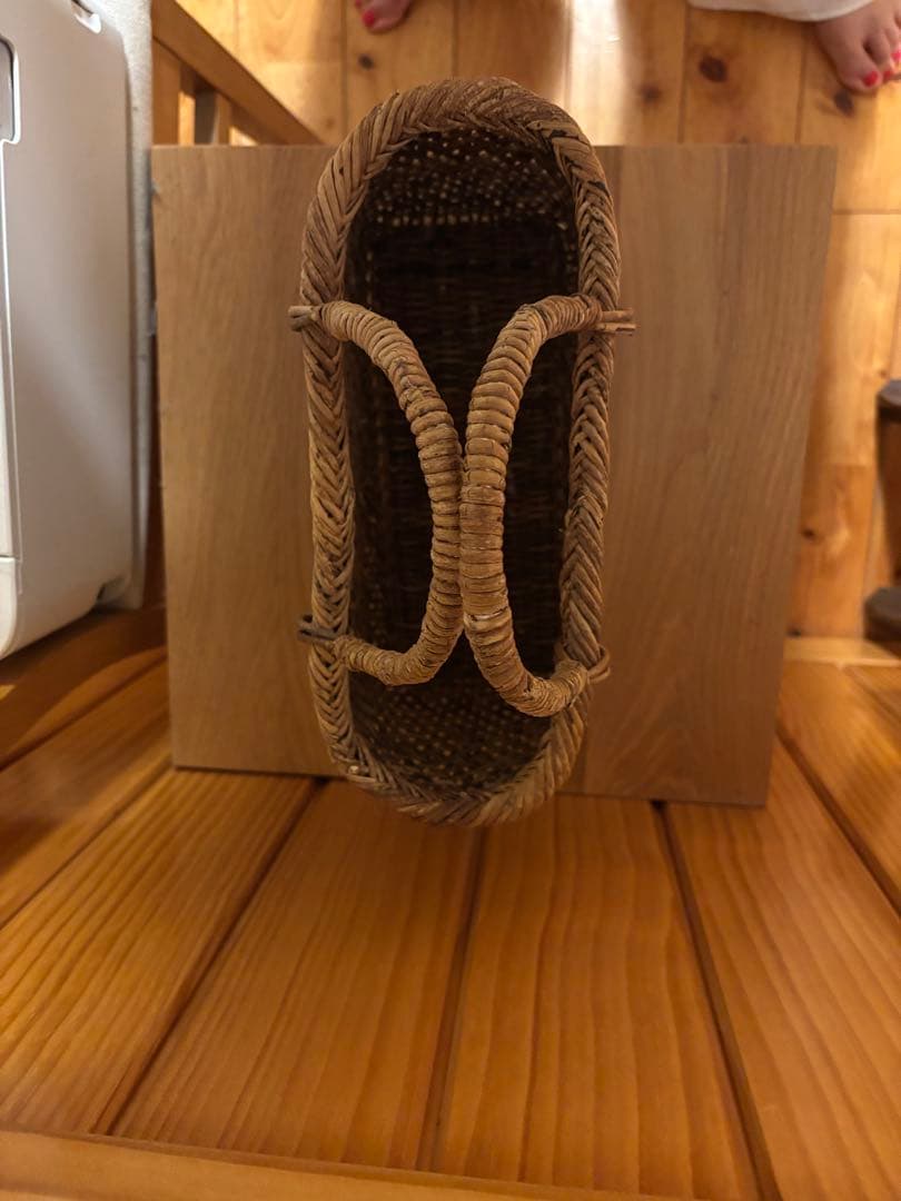 和島常男さん　あけびかご