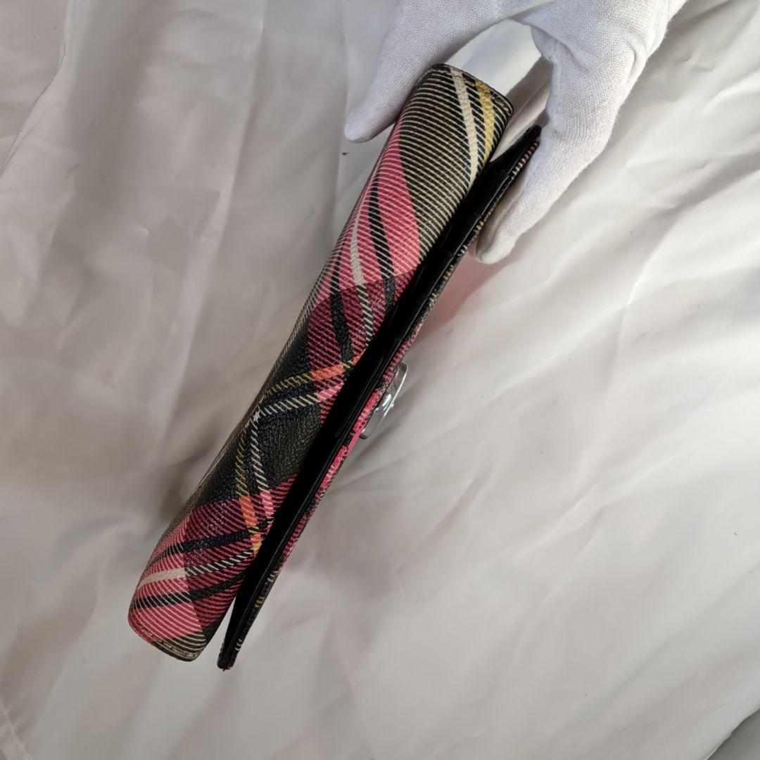 未使用級　ヴィヴィアンウエストウッド DERBY チェック　長財布　オーブ