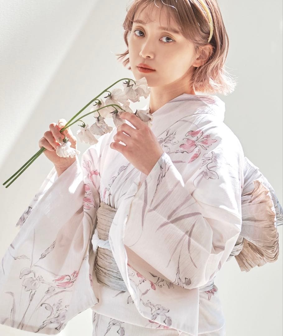 【新品未使用】Dita 浴衣5点セット 浮世の菖蒲しらべ