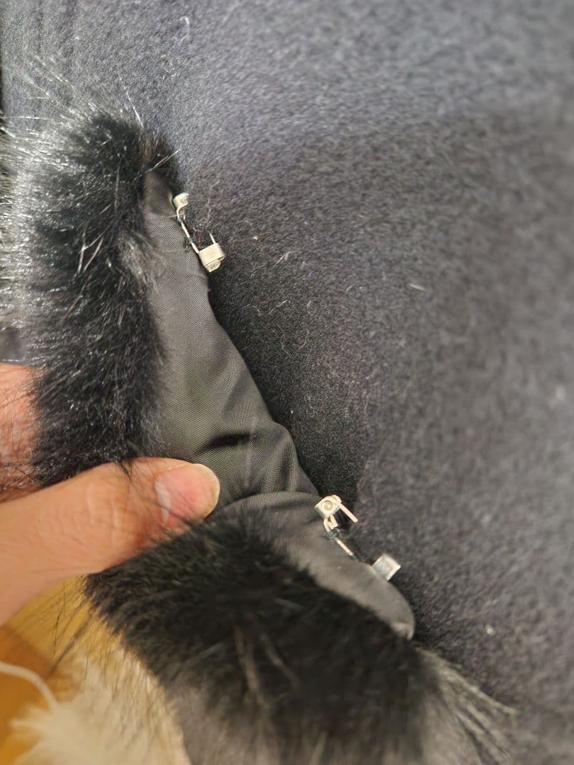 Arpege story ファー付リバージレ ベスト