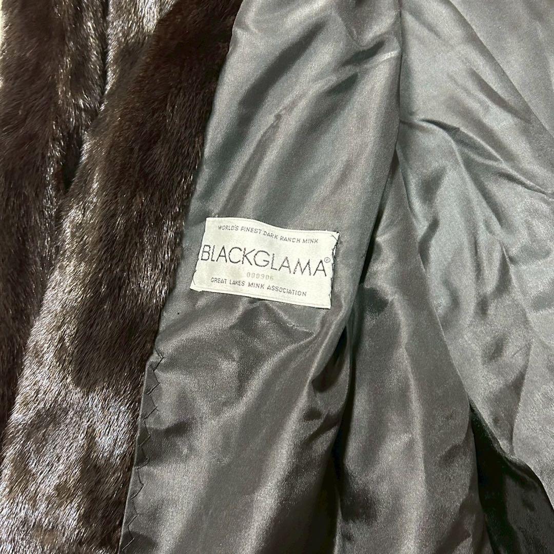 BLACKGLAMA ミンク毛皮コート BASILE ヴィンテージ 高級 ミドル