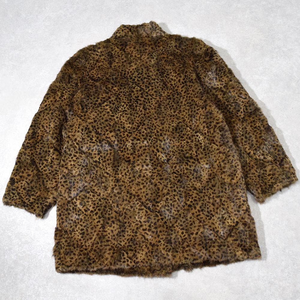 エンバ EMBA シェアード ウィーゼル ファー 毛皮コート ヒョウ柄 ミンク