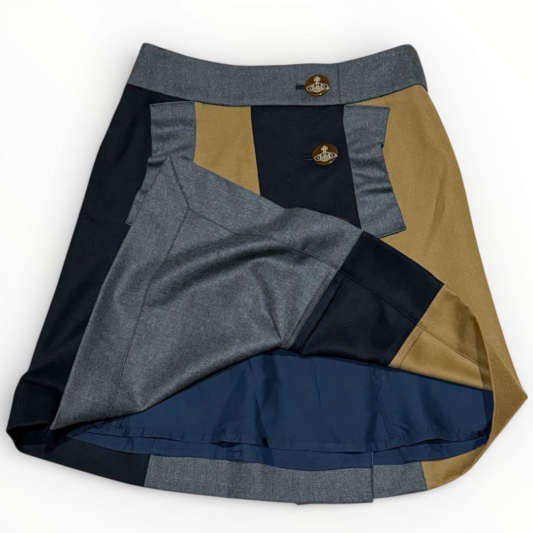 Vivienne Westwood 変形デザイン パッチワーク スカート オーブ