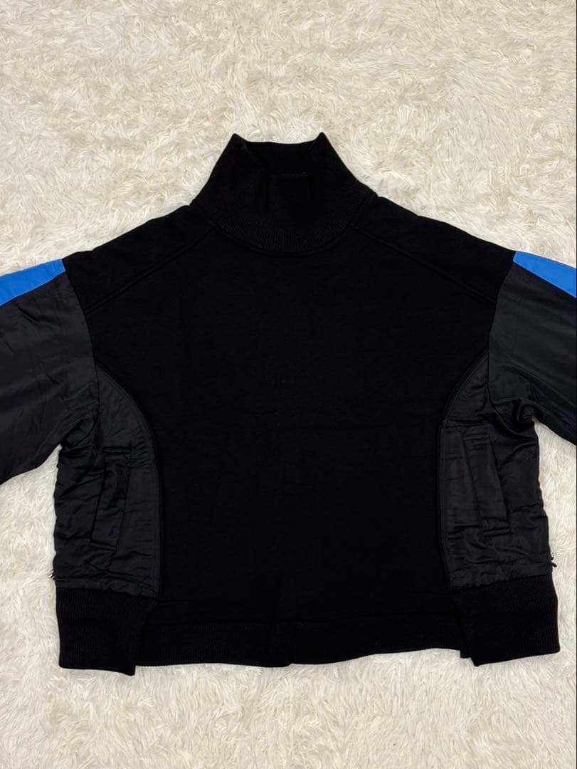 SUMISTYLE イアパピヨネ 異素材切替 ドッキング トップス 黒 F