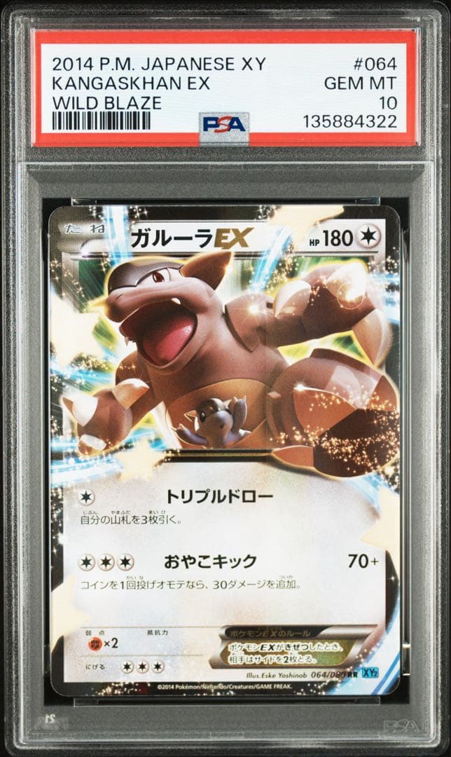 PSA10＊ガルーラEX ワイルドブレイズ アンリミ Kangaskhan