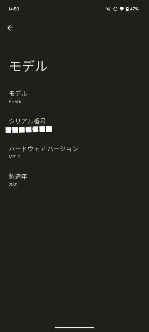 Google Pixel 6 Stormy Black 128GB【付属品完備】