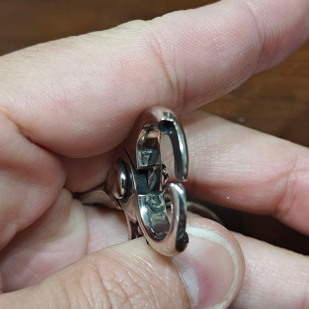 と*る様 ファンシー ダブルクリップ ウォレットチェーン シルバー925 222