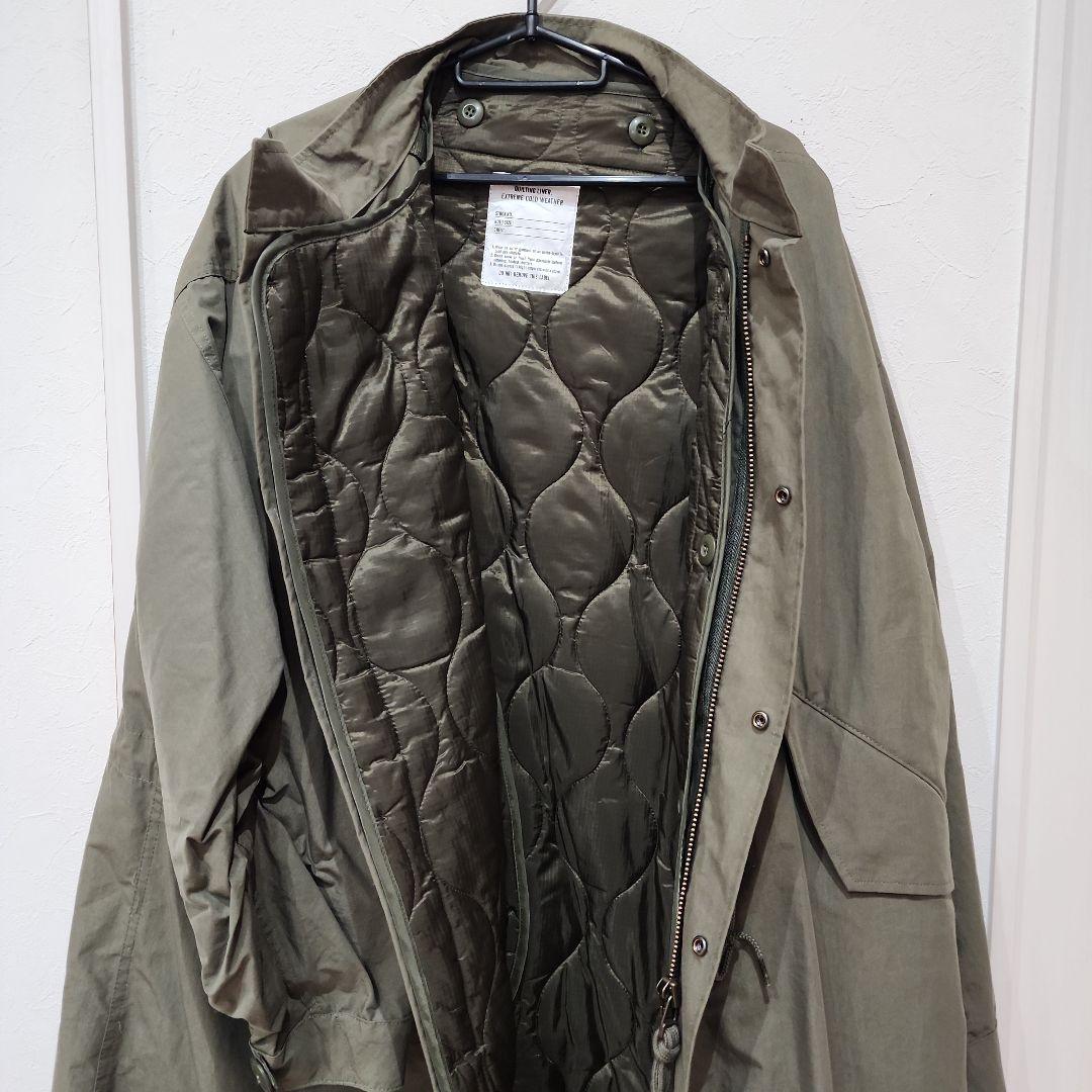 モッズコート オリーブ色 キルティング内装