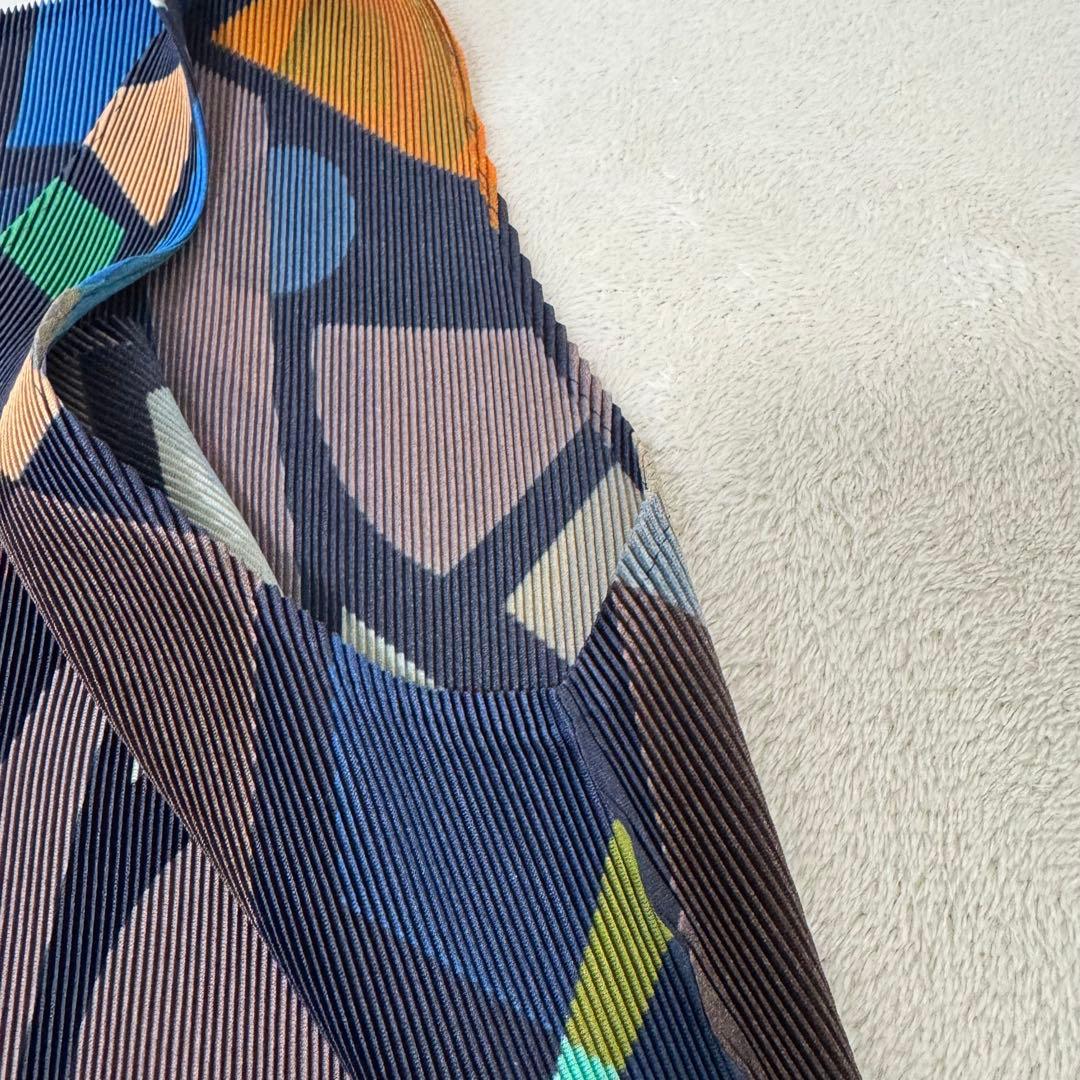 極美品✨PLEATS PLEASE プリーツ　総柄　チュニック　Lサイズ