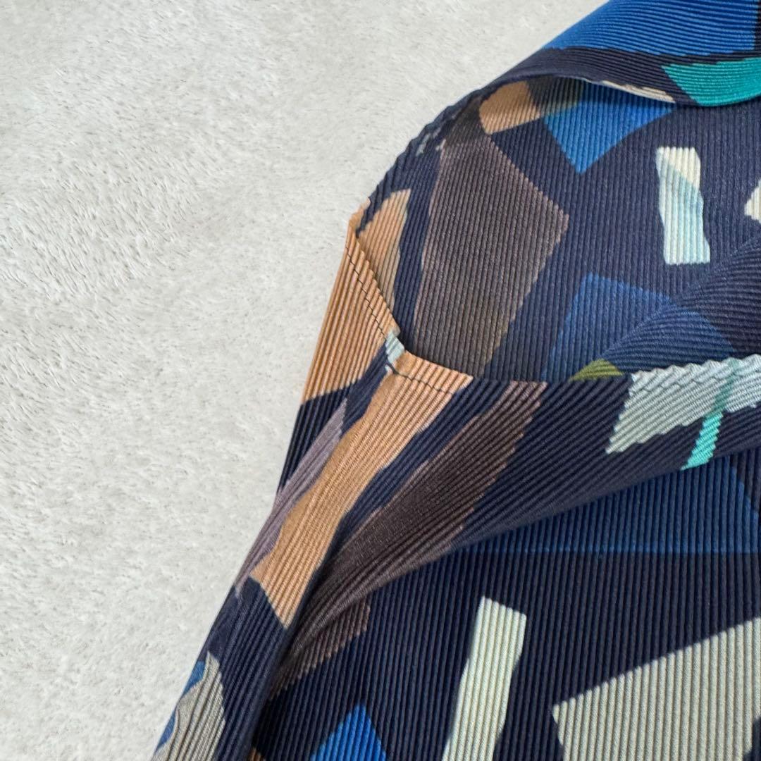 極美品✨PLEATS PLEASE プリーツ　総柄　チュニック　Lサイズ