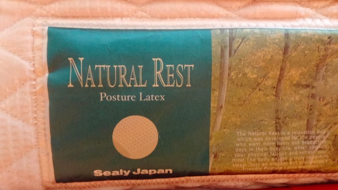 クイーンベッド フレームとマットレス ランプ付 シーリー愛知豊田