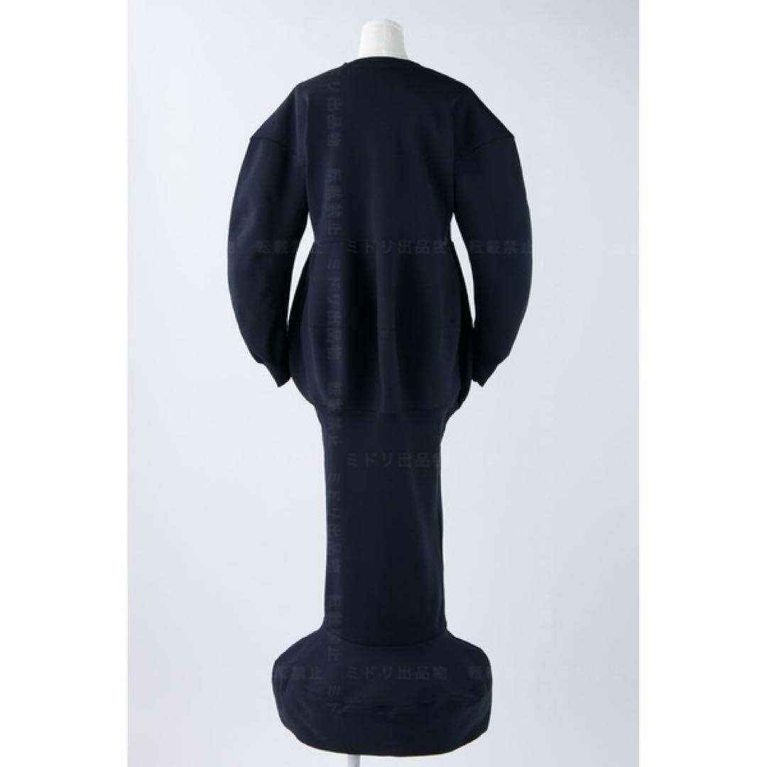 【専用】ENFOLD ダークネイビー PEPLUM DRESS ペプラムドレス