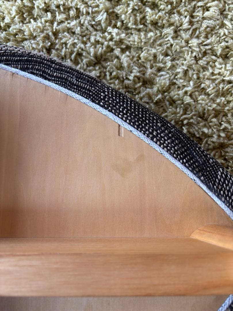 中村好文　三角形布張りスツール ダークトーン