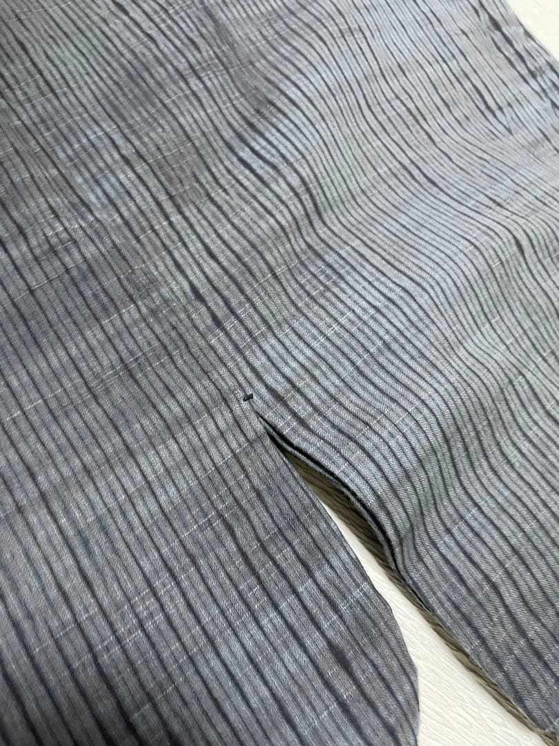 片貝絞り　紺仁　お仕立て品　木綿着物　片貝木綿　抱き幅狭め