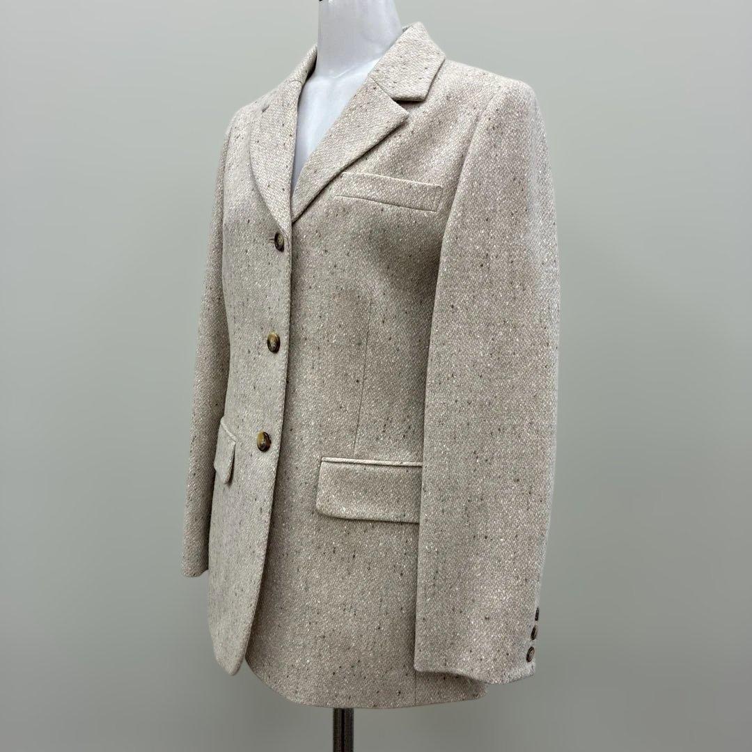 スキャパ　SCAPA アルパカ、アンゴラ、シルク混三つボタンジャケット