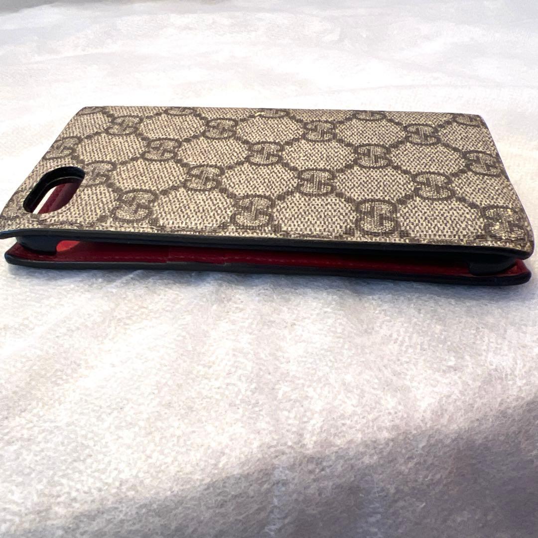 【正規品】GUCCI 手帳型ケース　iPhone7 猫