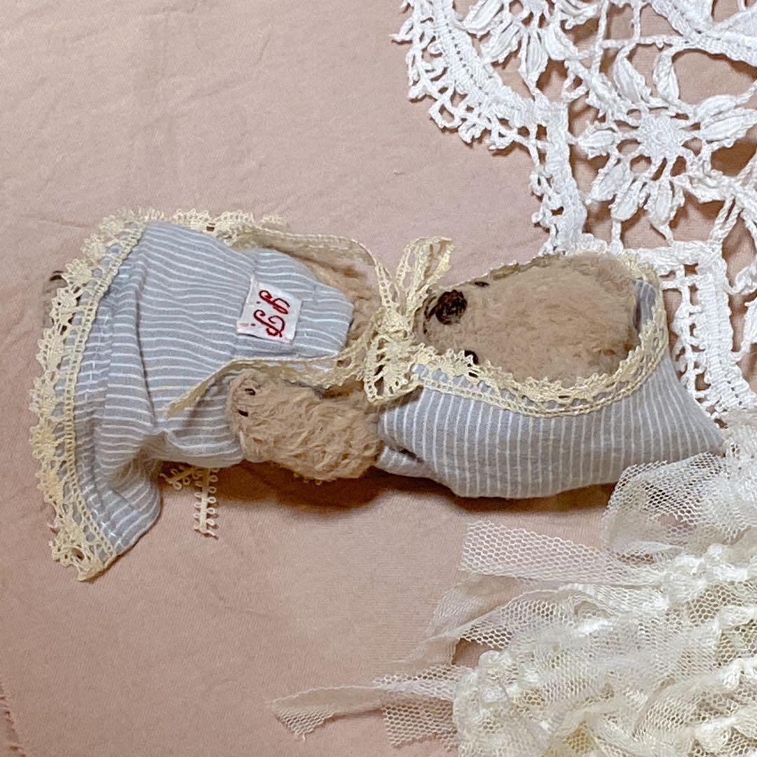 テディベア ハンドメイド ai bear 珈琲染め 手のひらサイズ 11㎝ くま