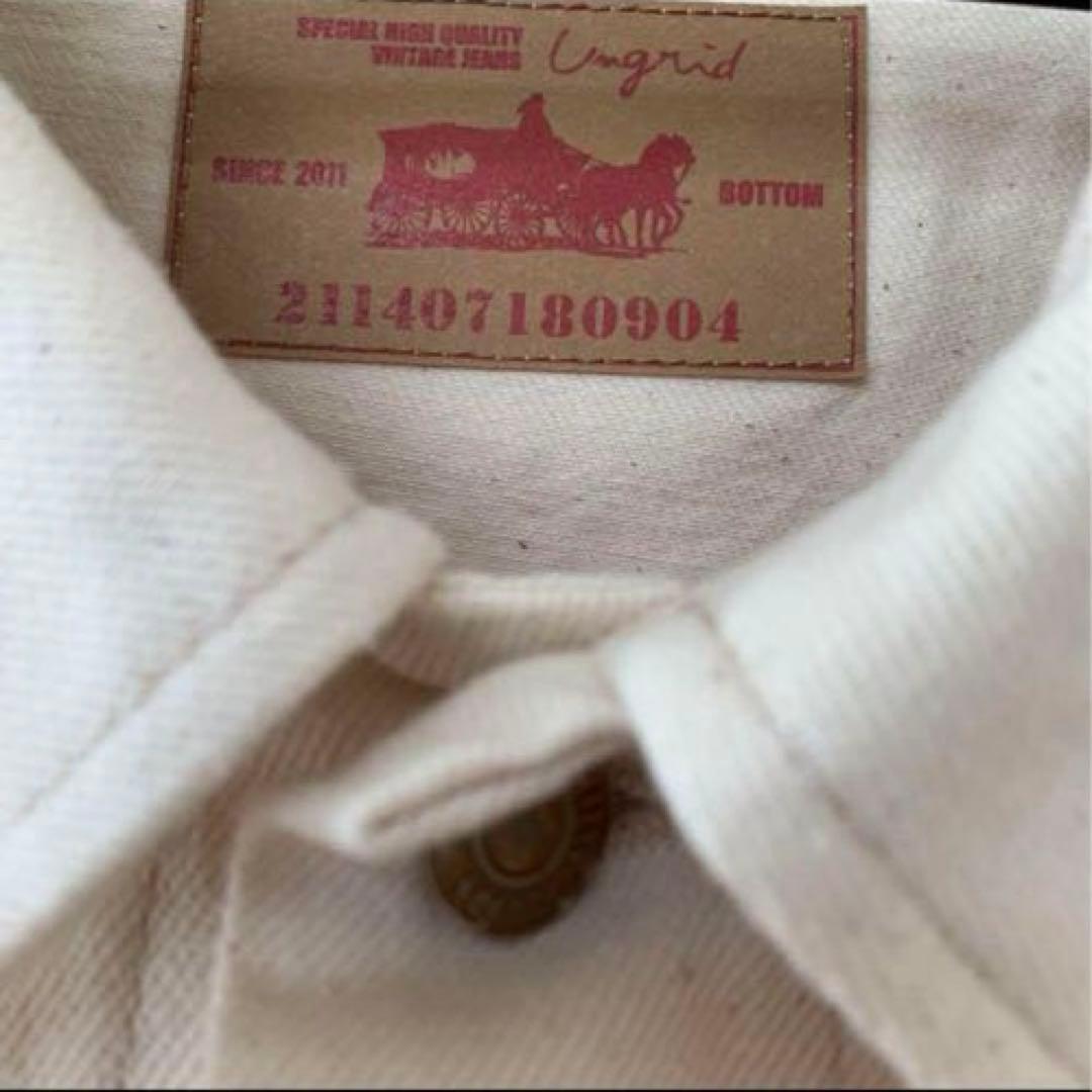 定価18,700円　ビッグシルエットデニムジャケット　アングリッド　アイボリー