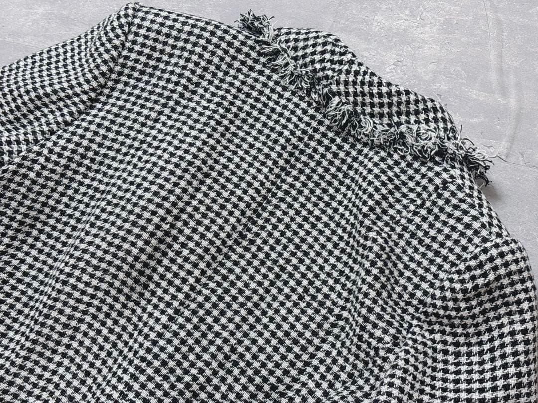 未使用級　美品TAE ASHIDA 2022　ツイードアシンメトリー ジャケット