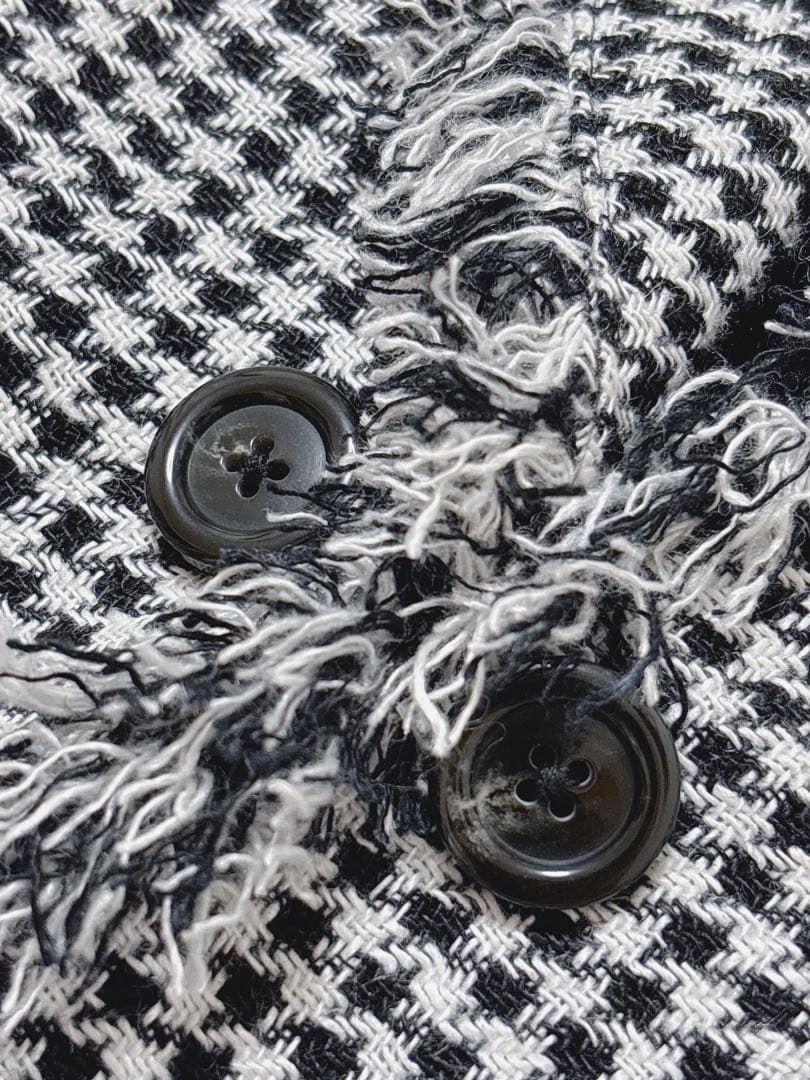 未使用級　美品TAE ASHIDA 2022　ツイードアシンメトリー ジャケット