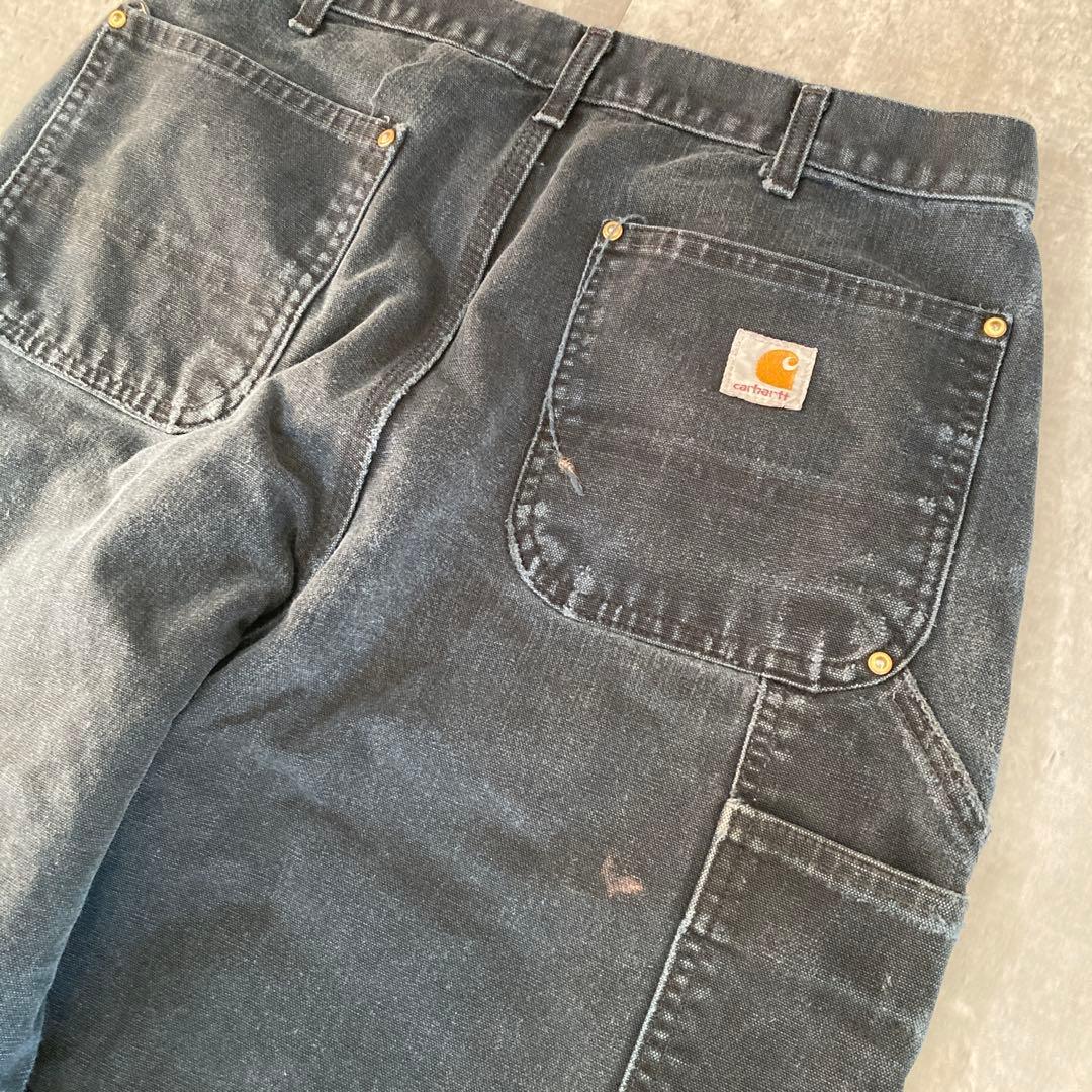 激渋USA製✨Carhartt（W34）ダブルニーペインターパンツ/ワーク