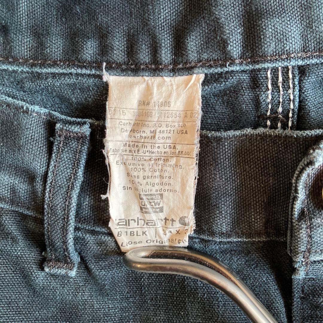 激渋USA製✨Carhartt（W34）ダブルニーペインターパンツ/ワーク