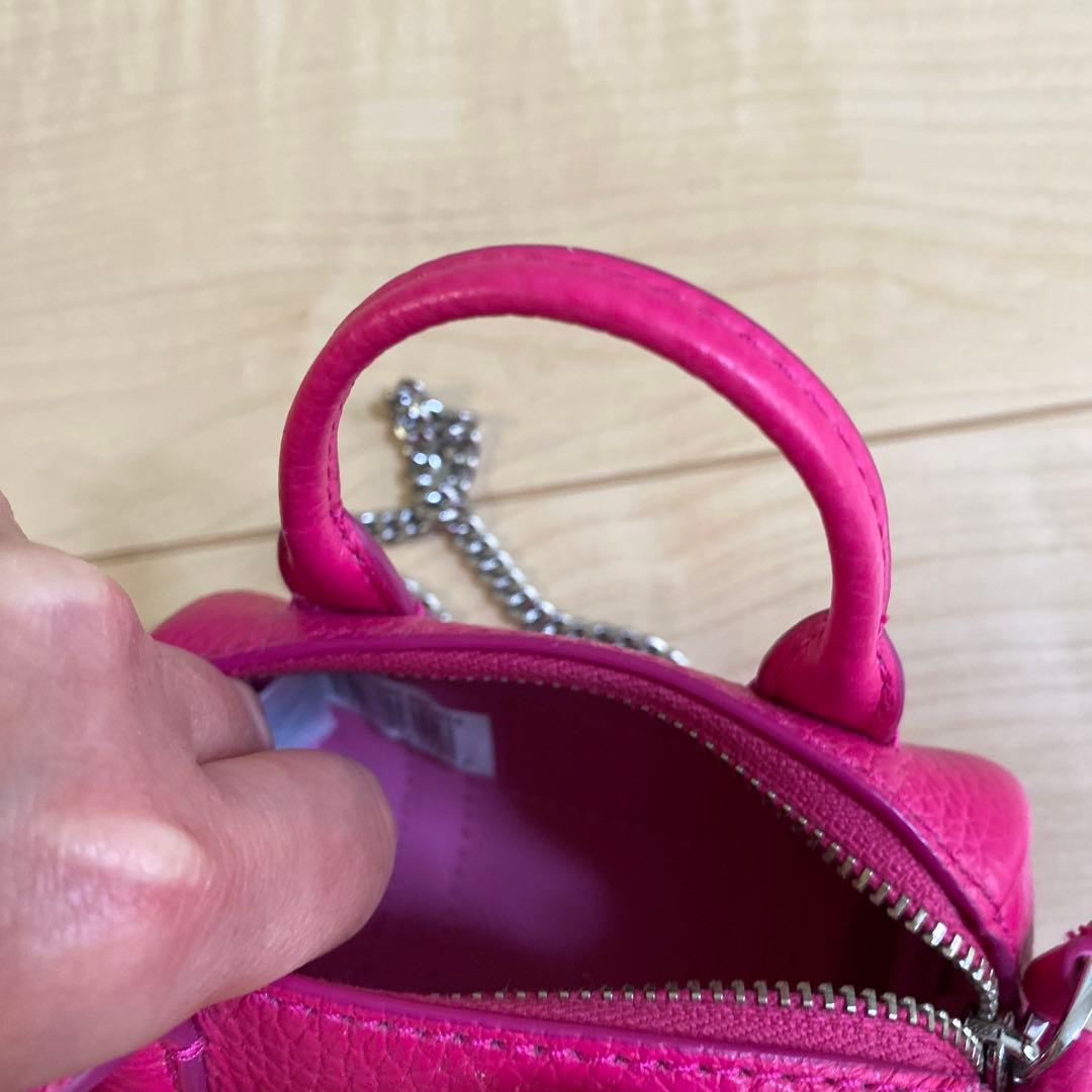 新品★マークジェイコブス ザ レザー ナノ ダッフル クロスボディ ピンク