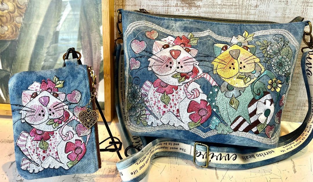 ＊シータ様お纏めリクエスト＊ロラライハリス♡刺繍のショルダーバッグなど