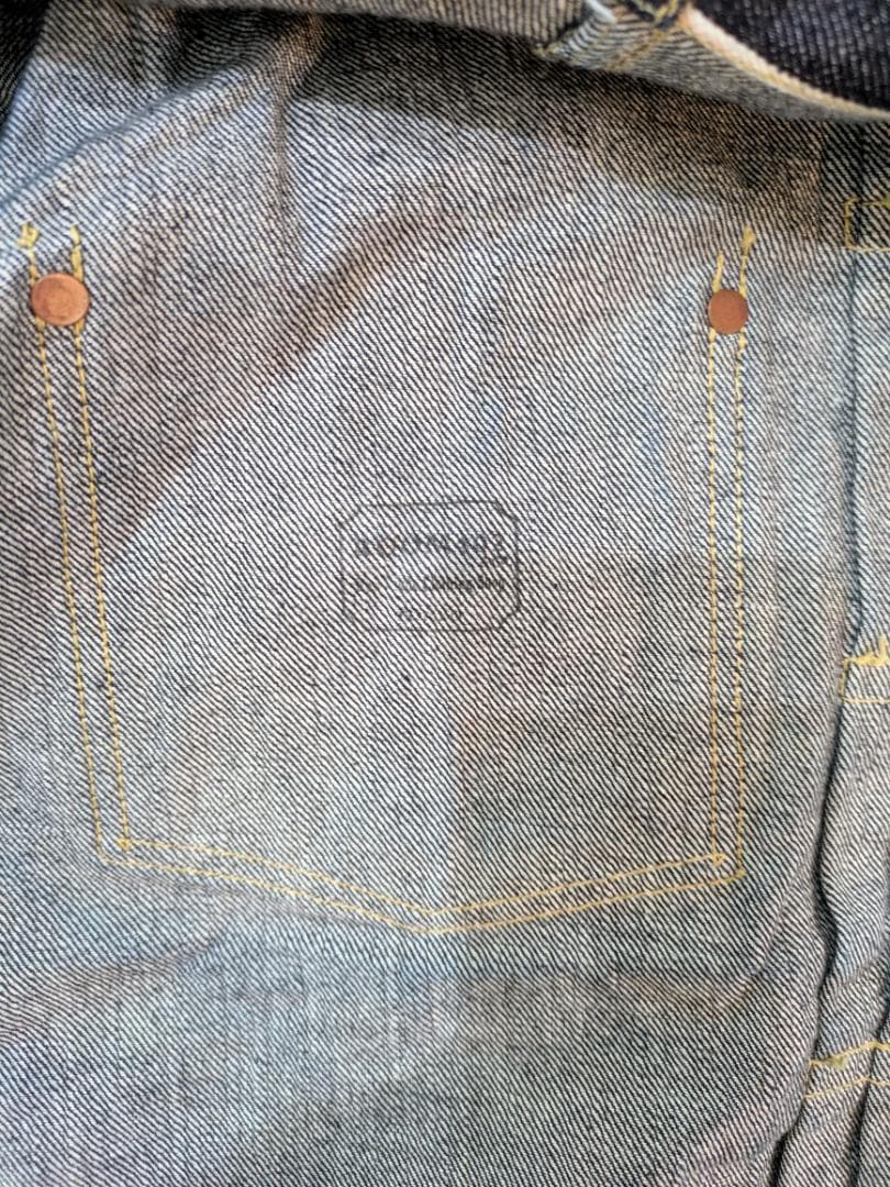 大戦モデルデニムジャケット ハンドメイド 42 Mサイズ Tバック