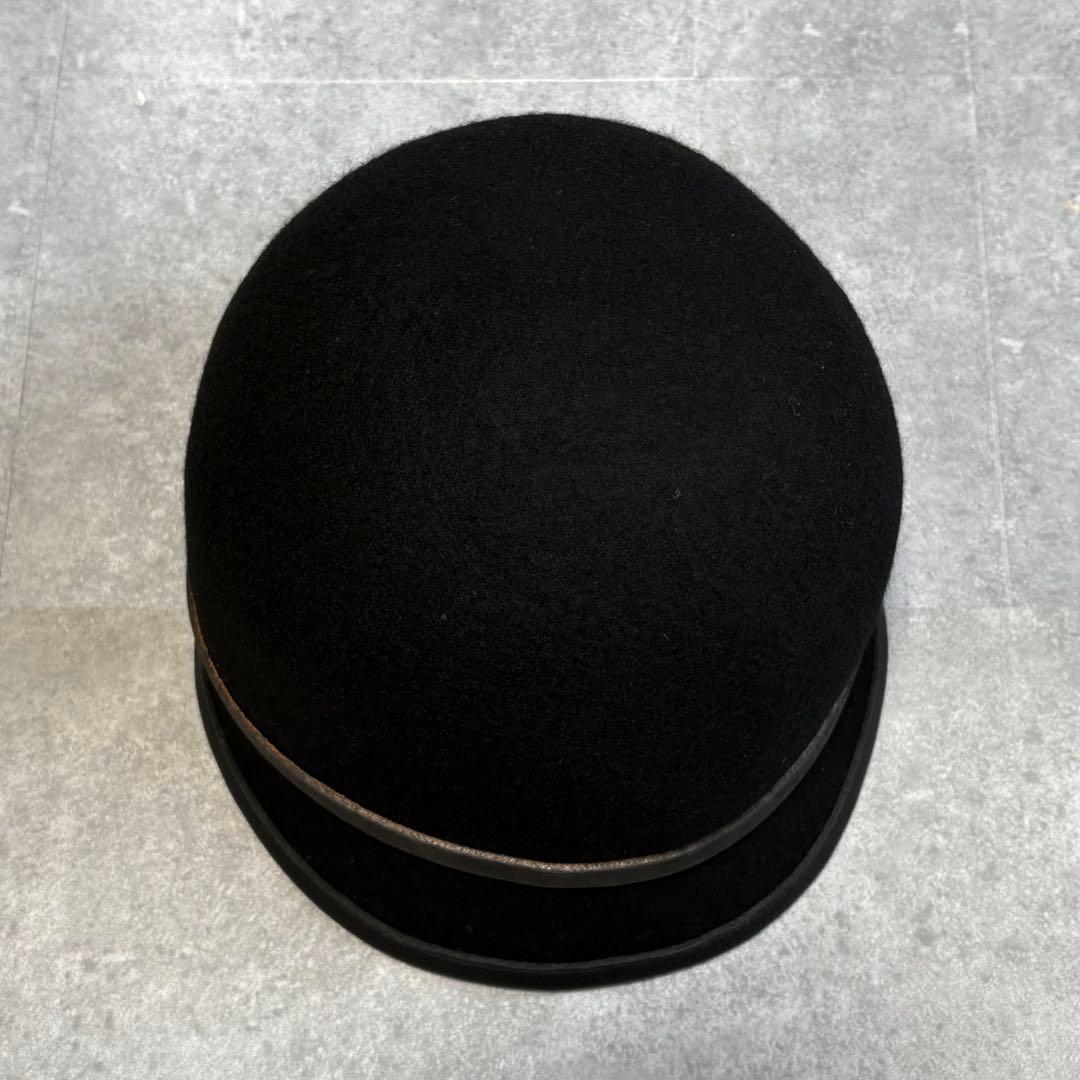 【未使用品級】KAPITAL キャピタル フェルト ジョッキー帽 ウール 黒