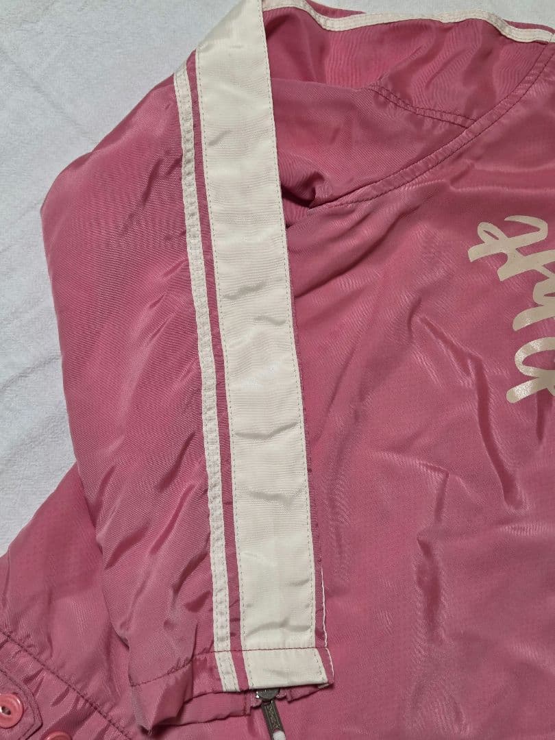 00s HYSTERIC GLAMOUR ロゴ ワッペン ジャケット ピンク