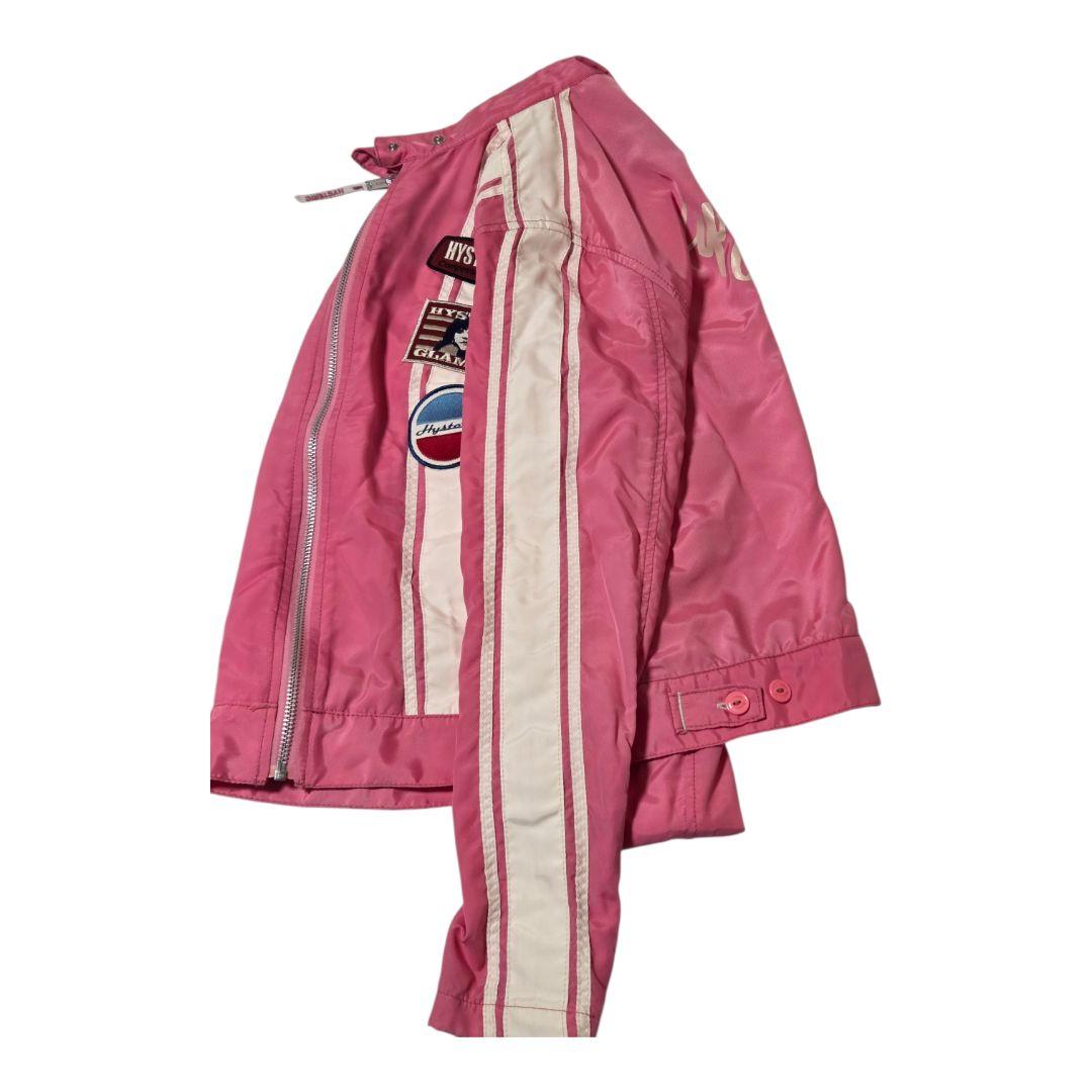 00s HYSTERIC GLAMOUR ロゴ ワッペン ジャケット ピンク