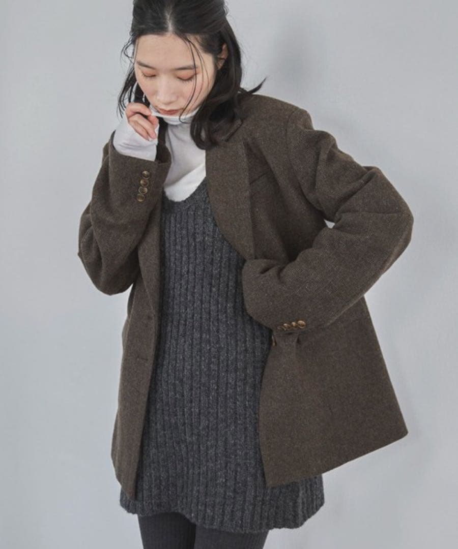 り*ん様 feepur 2025aw 新品タグ有　ウール混テーラードジャケット