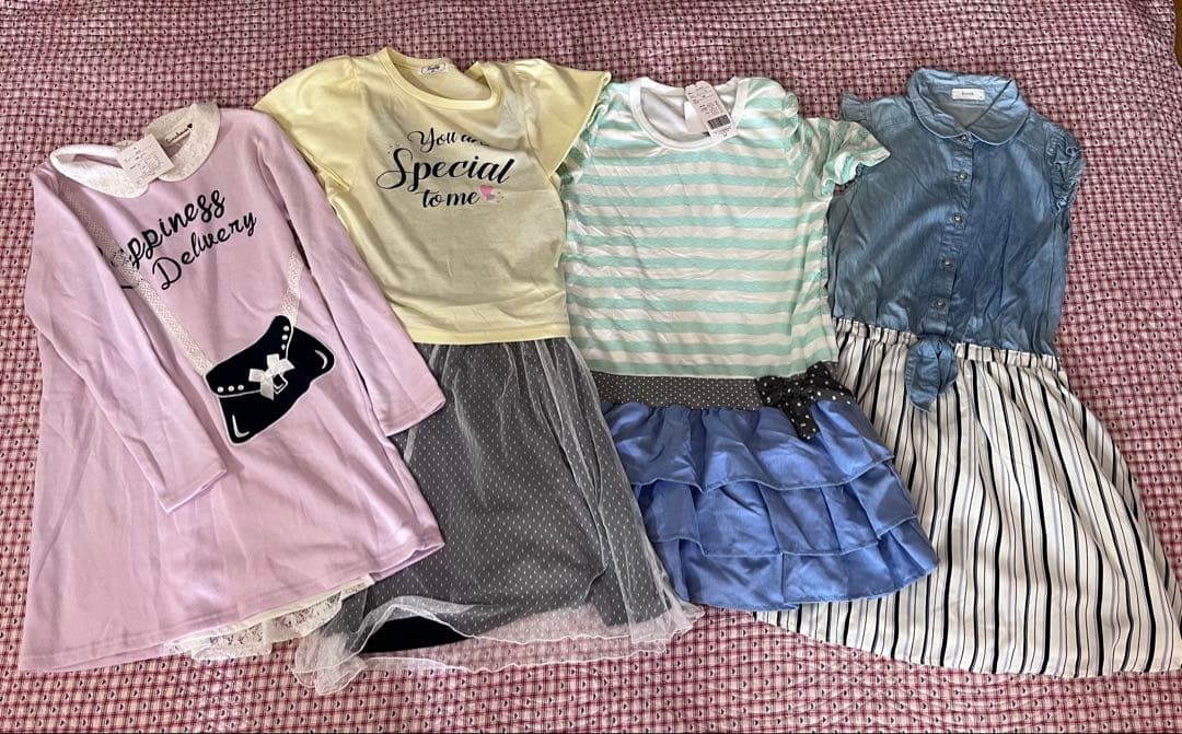 R様匿名配送 まとめ売り 夏物 女の子 150 160 36点 新品7点含む ①