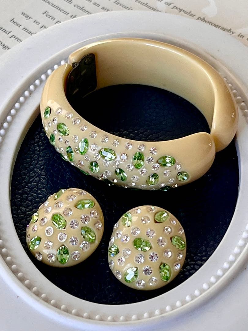 超希少！WEISS ヴィンテージ バングル＆イヤリングB77