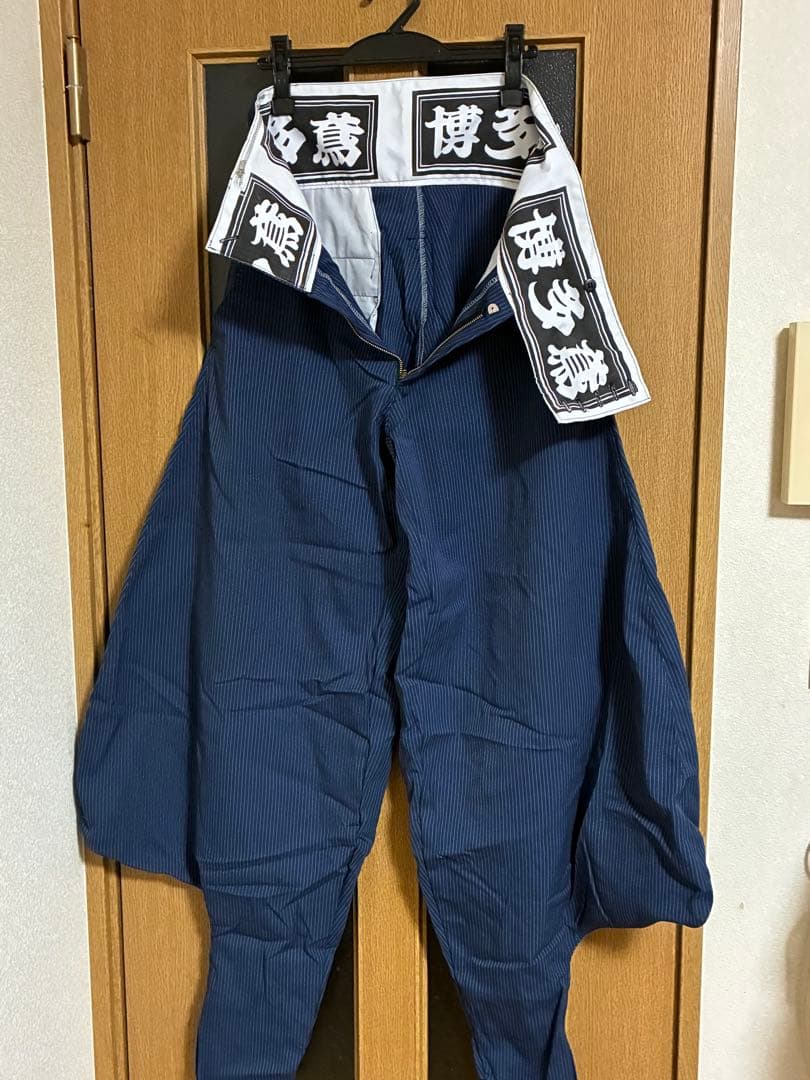 博多鳶 ストライプ ウルトラデカタンク 短ラン 紺ストライプ