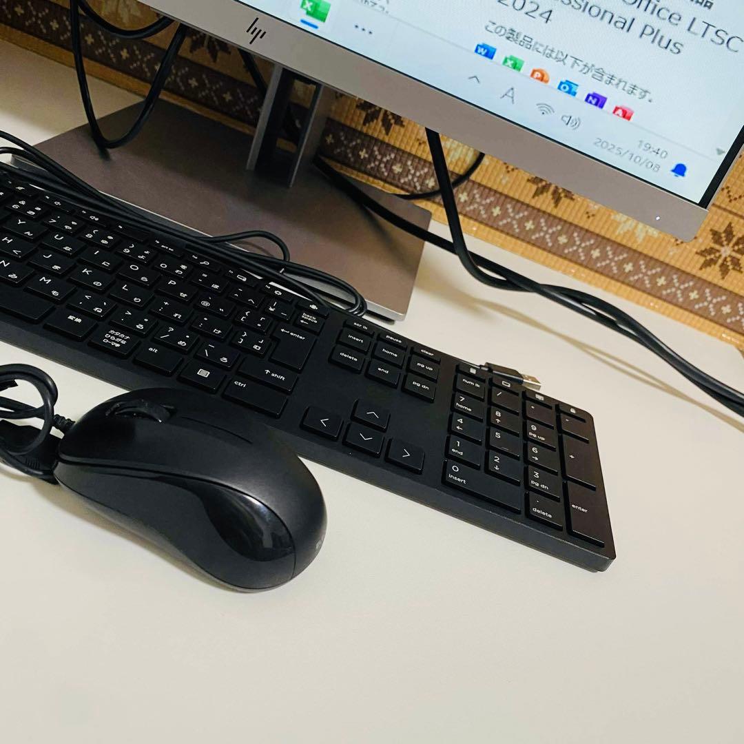 Y831 HPデスクトップSSD高速大画面Windows11オフィス2024付き