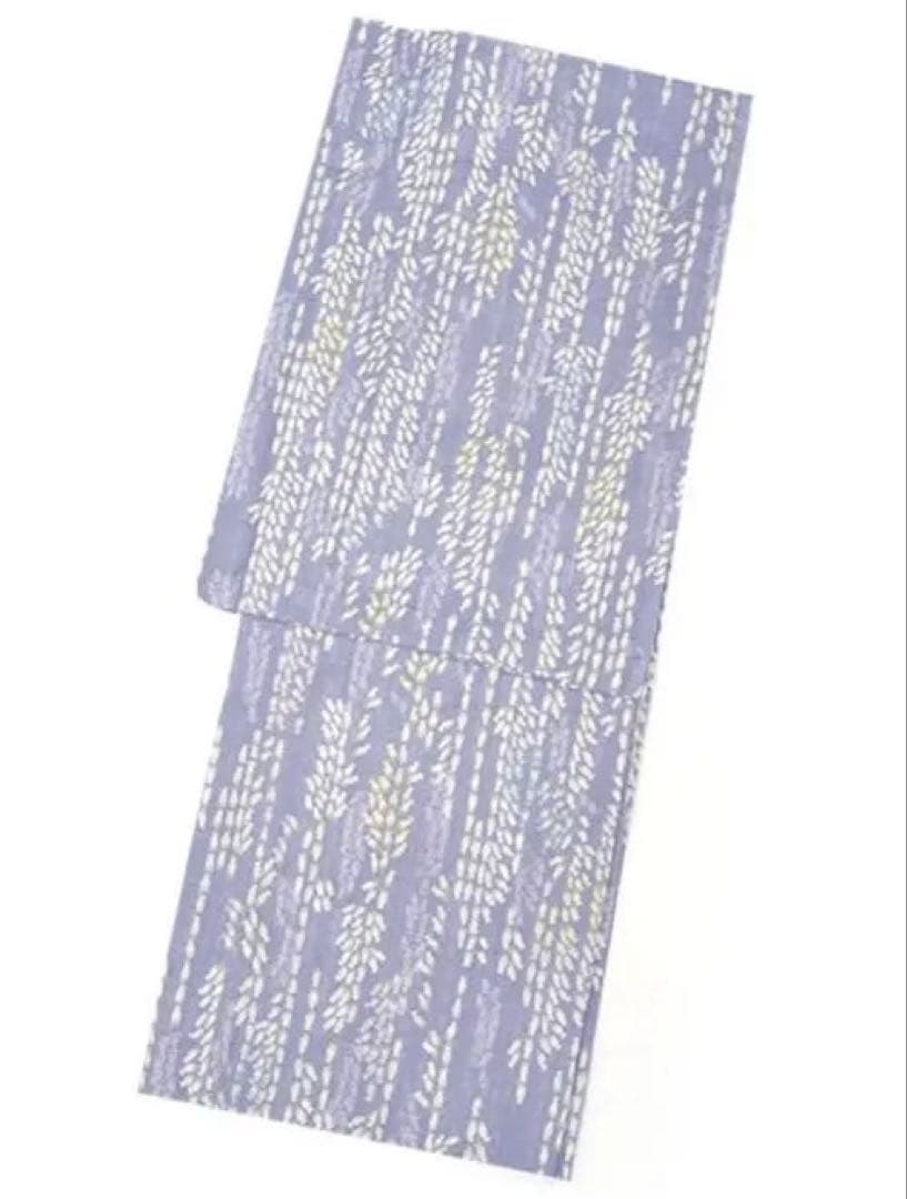 【再値下げ！】みすゞうた 浴衣 空いろの花 藤色