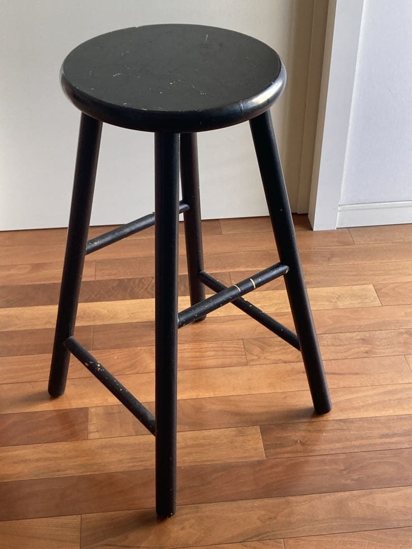 昭和　レトロ　アンティーク　ハイスツール　チェア　椅子　イス　木製　ヴィンテージ